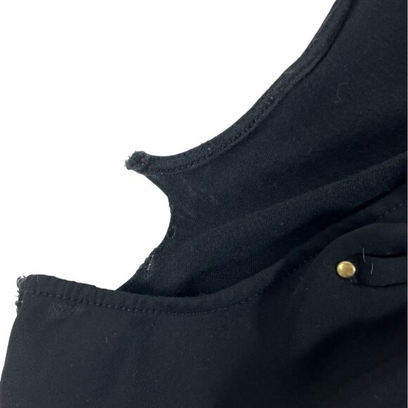 Express Medium Black Sleeveless Top 1/4 Zipper Front 21h - Picture 3 of 11